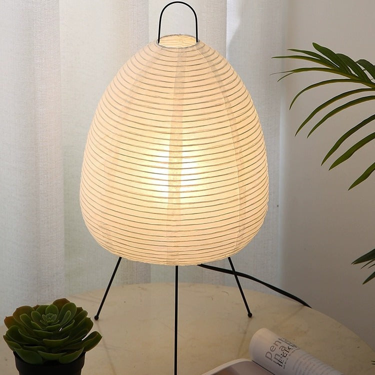 Washi Paper Table Lamp - Akari Style Lighting