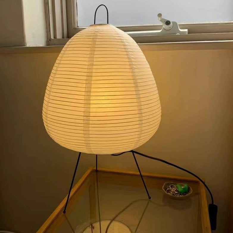 Washi Paper Table Lamp - Akari Style Lighting