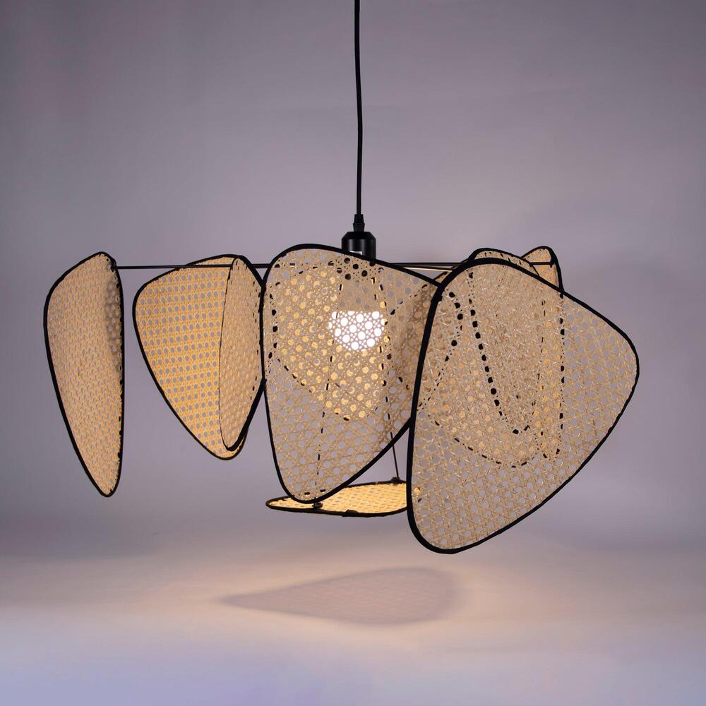 Woven Rattan Ceiling Lamp – Natural & Airy Design