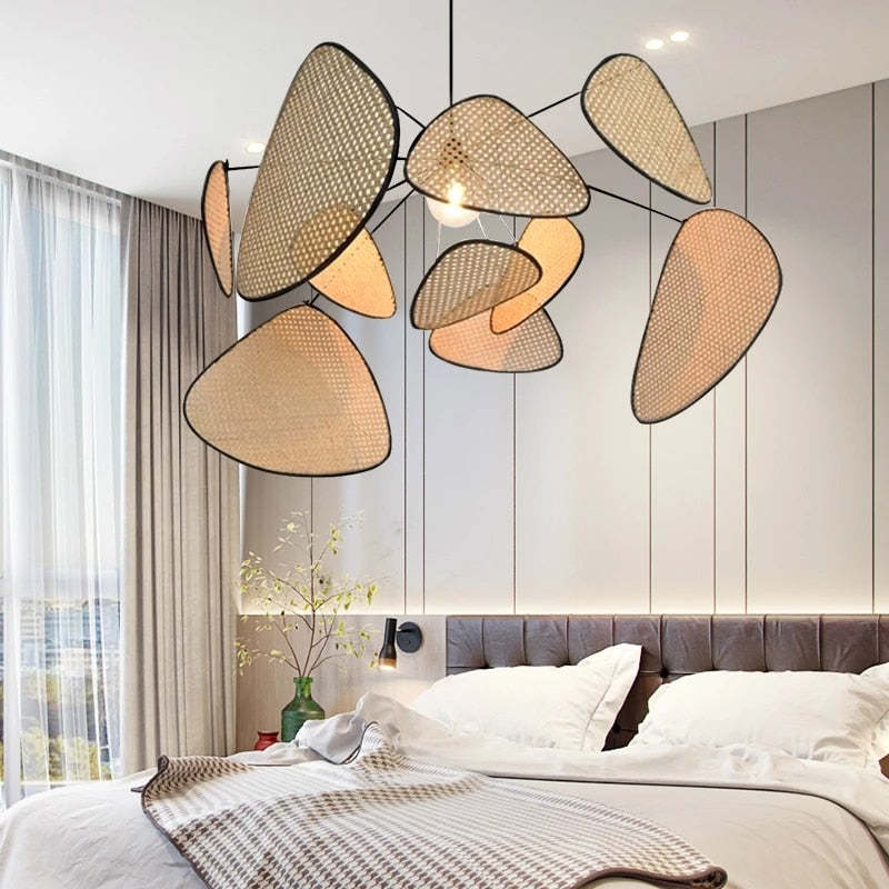 Woven Rattan Ceiling Lamp – Natural & Airy Design