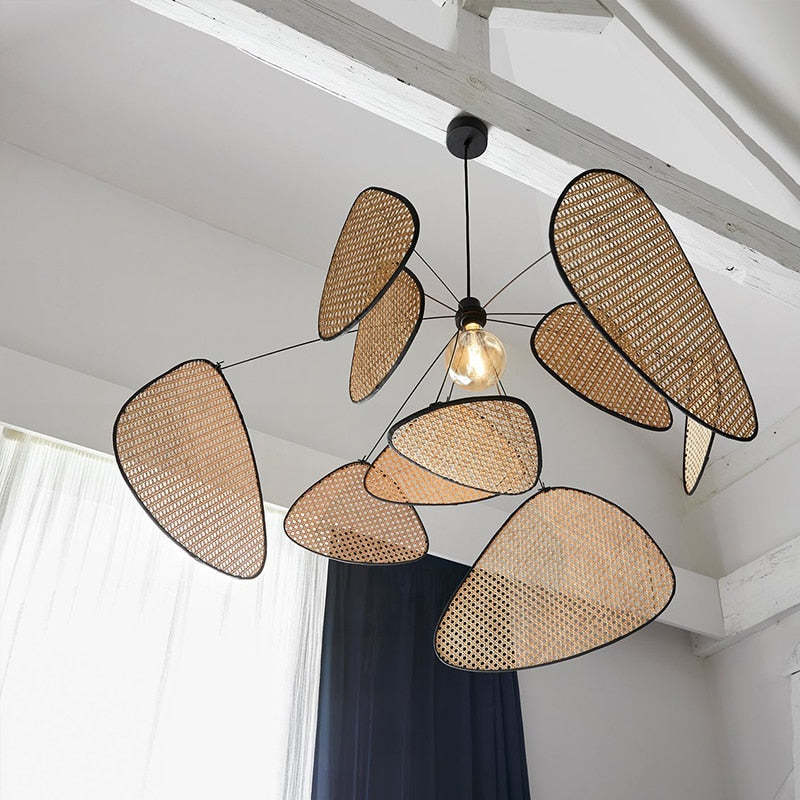 Woven Rattan Ceiling Lamp – Natural & Airy Design