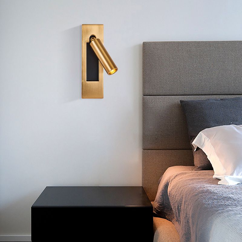 Adjustable Wall Lamp in Black & Gold Finish