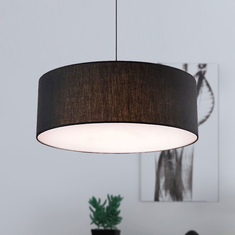 Black Drum Shade Pendant Light & Modern Flair