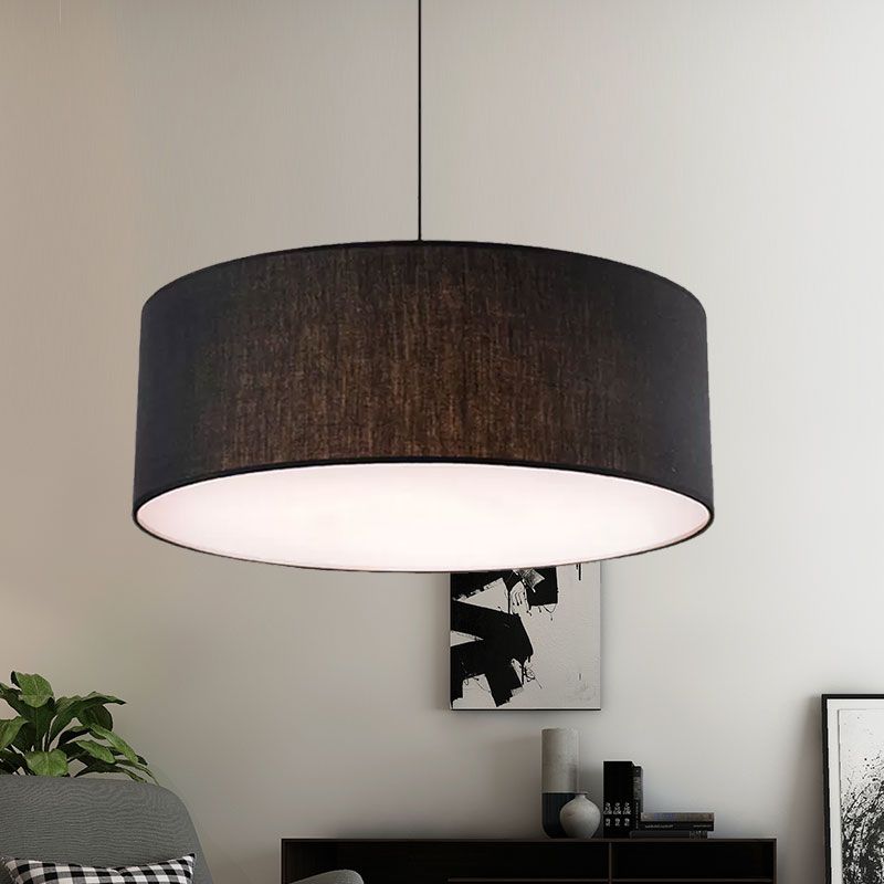 Black Drum Shade Pendant Light & Modern Flair