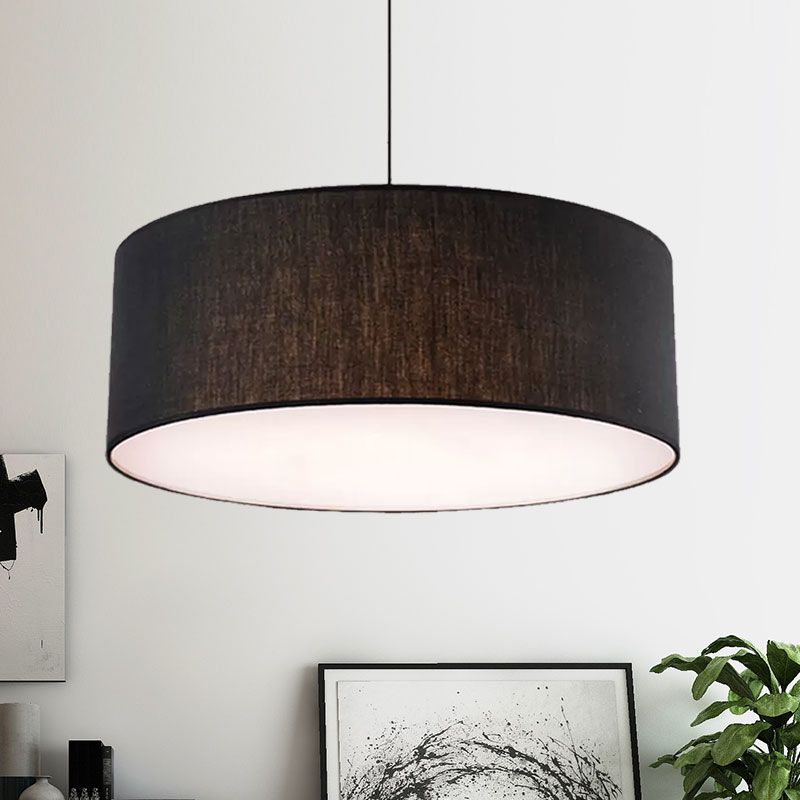 Black Drum Shade Pendant Light & Modern Flair