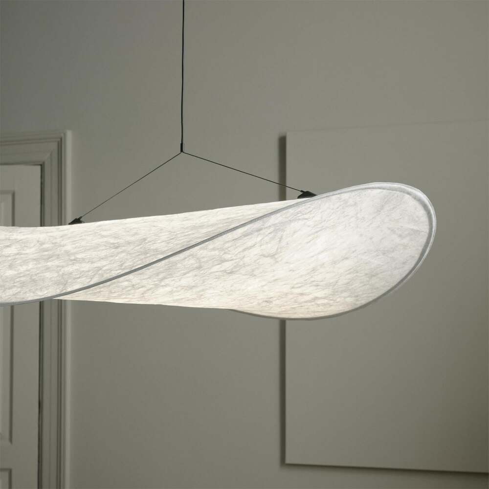 CloudGlo LED Pendant Light over a dining table in a stylish dining room.