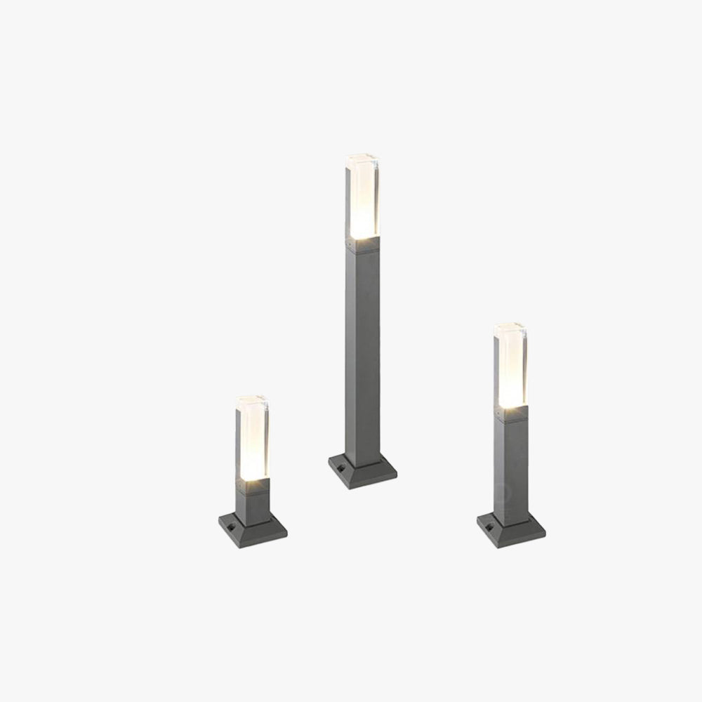 Elegant Outdoor Motion-Sensor Bollard Light