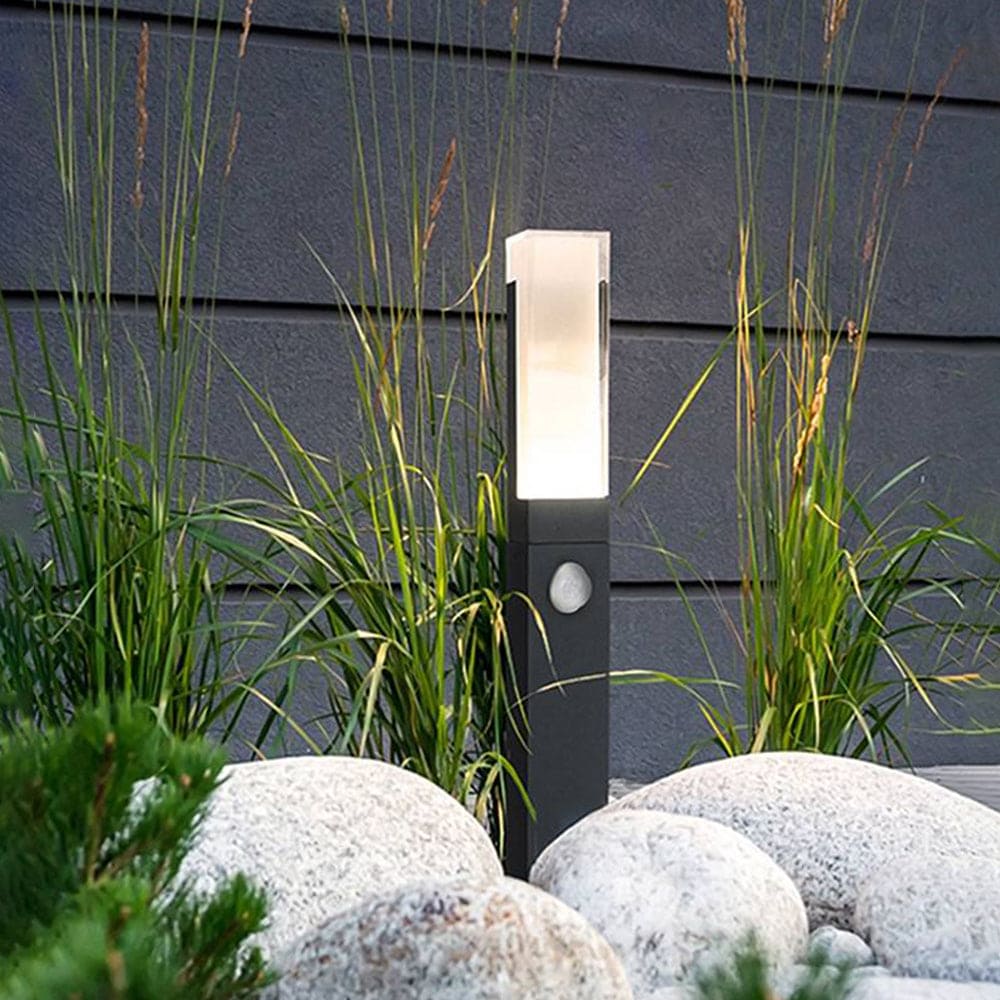 Elegant Outdoor Motion-Sensor Bollard Light