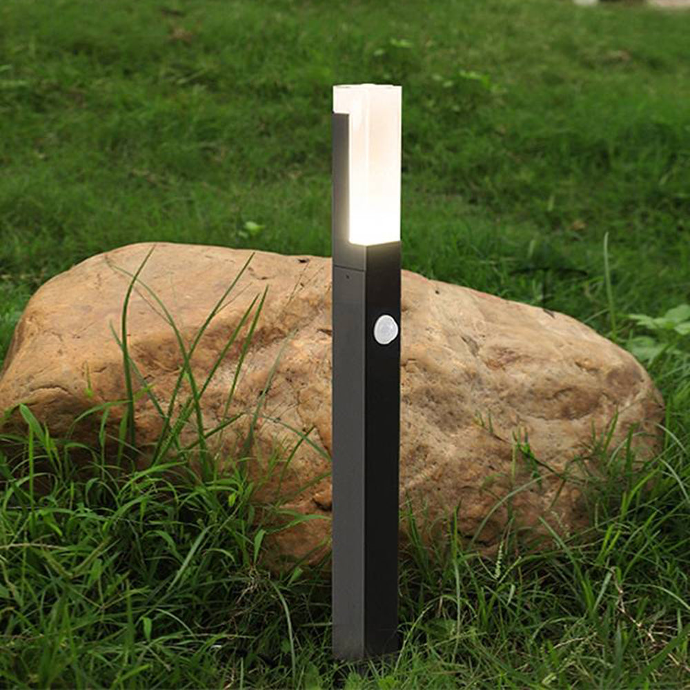 Elegant Outdoor Motion-Sensor Bollard Light