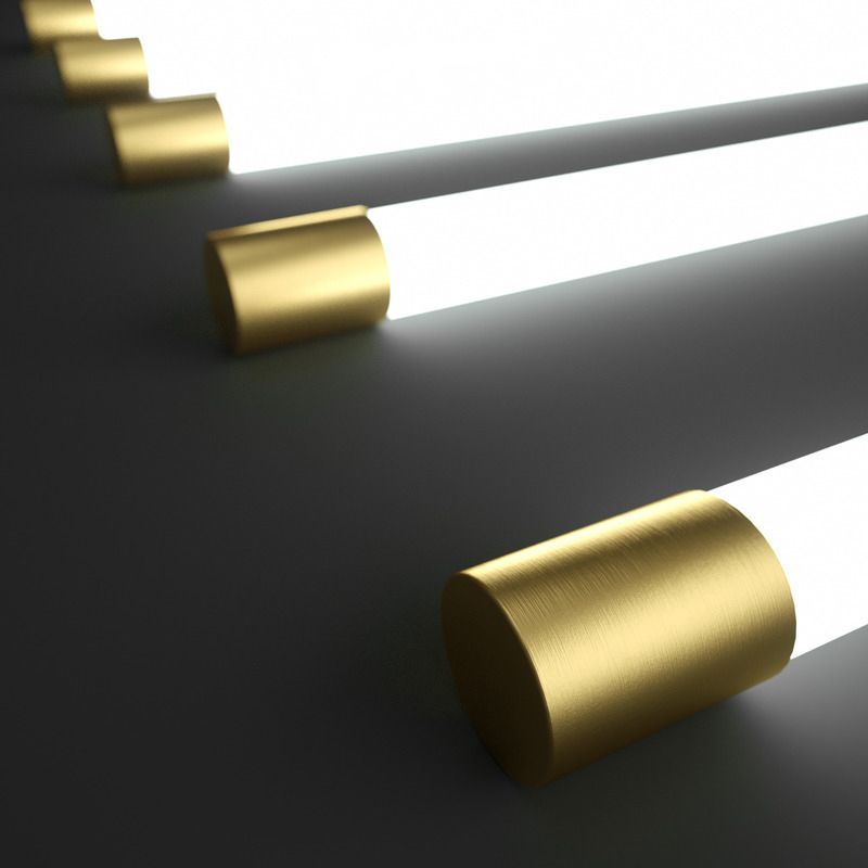 Golden Minimalist Wall Lamp for Modern Spaces