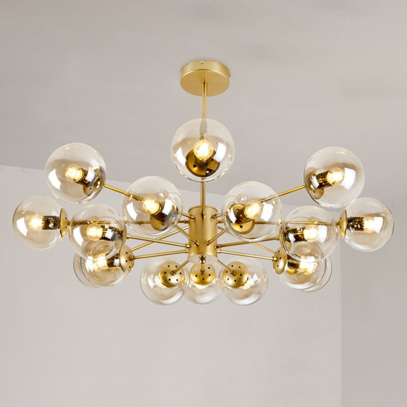 Mid-Century Chandelier with Multi-Arm Design