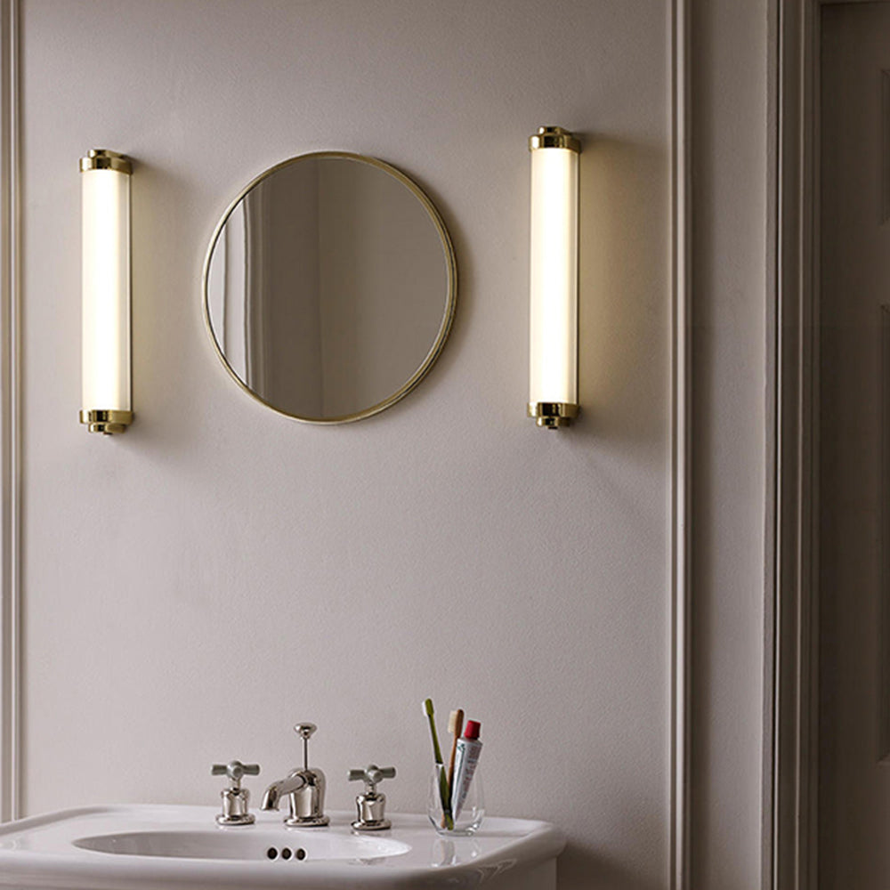 Minimalist Cylindrical Outdoor Wall Lamp for Patios and Porches
