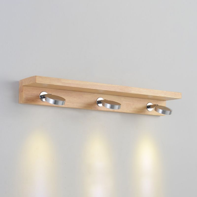 Minimalist Wall Lamp with Wood & Acrylic Frame