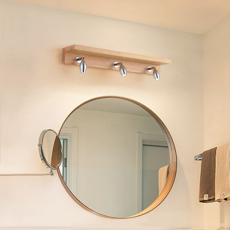 Minimalist Wall Lamp with Wood & Acrylic Frame