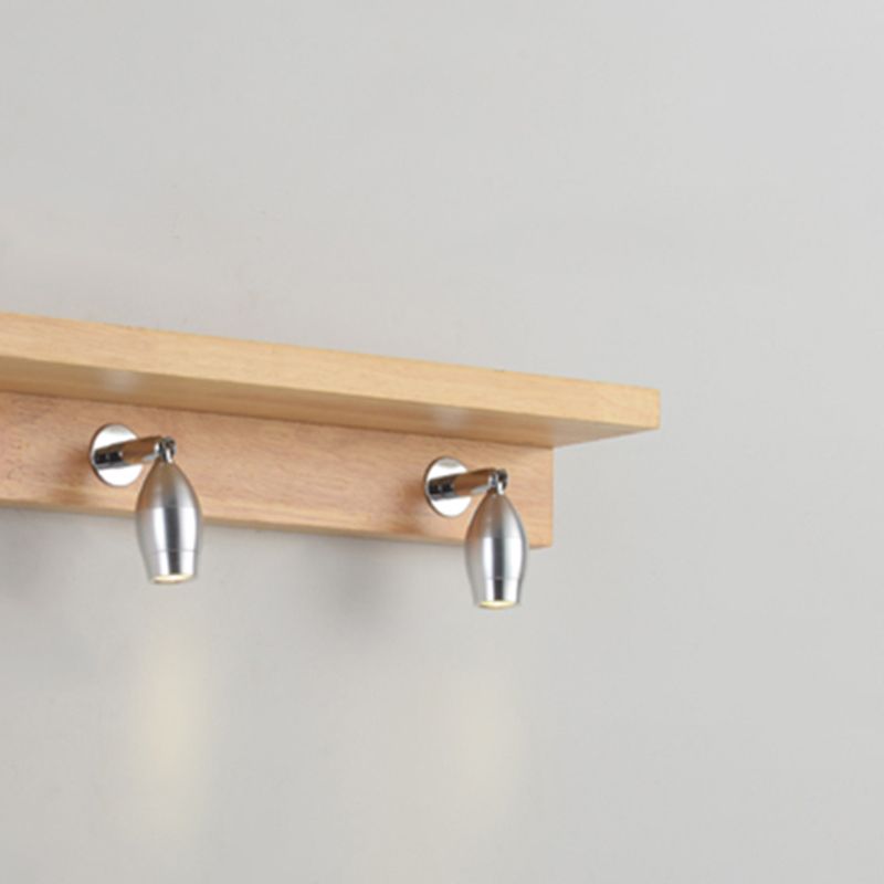 Minimalist Wall Lamp with Wood & Acrylic Frame
