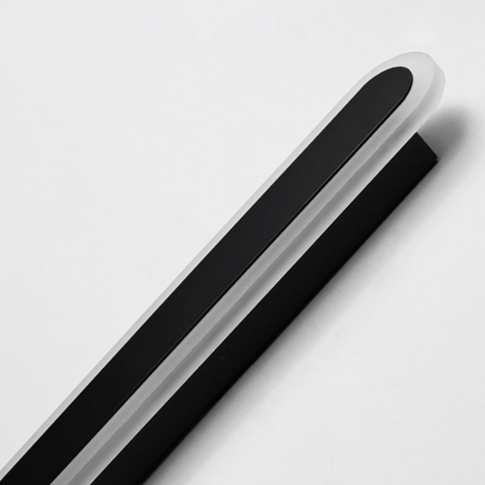 Modern Black Outdoor LED Wall Lamp with Minimalist Design