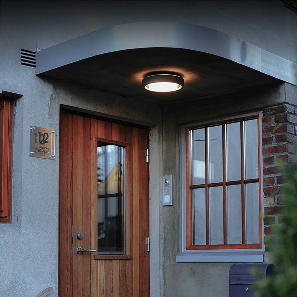 Modern Circular LED Outdoor Wall Lamp – Waterproof Disc-Shaped Design