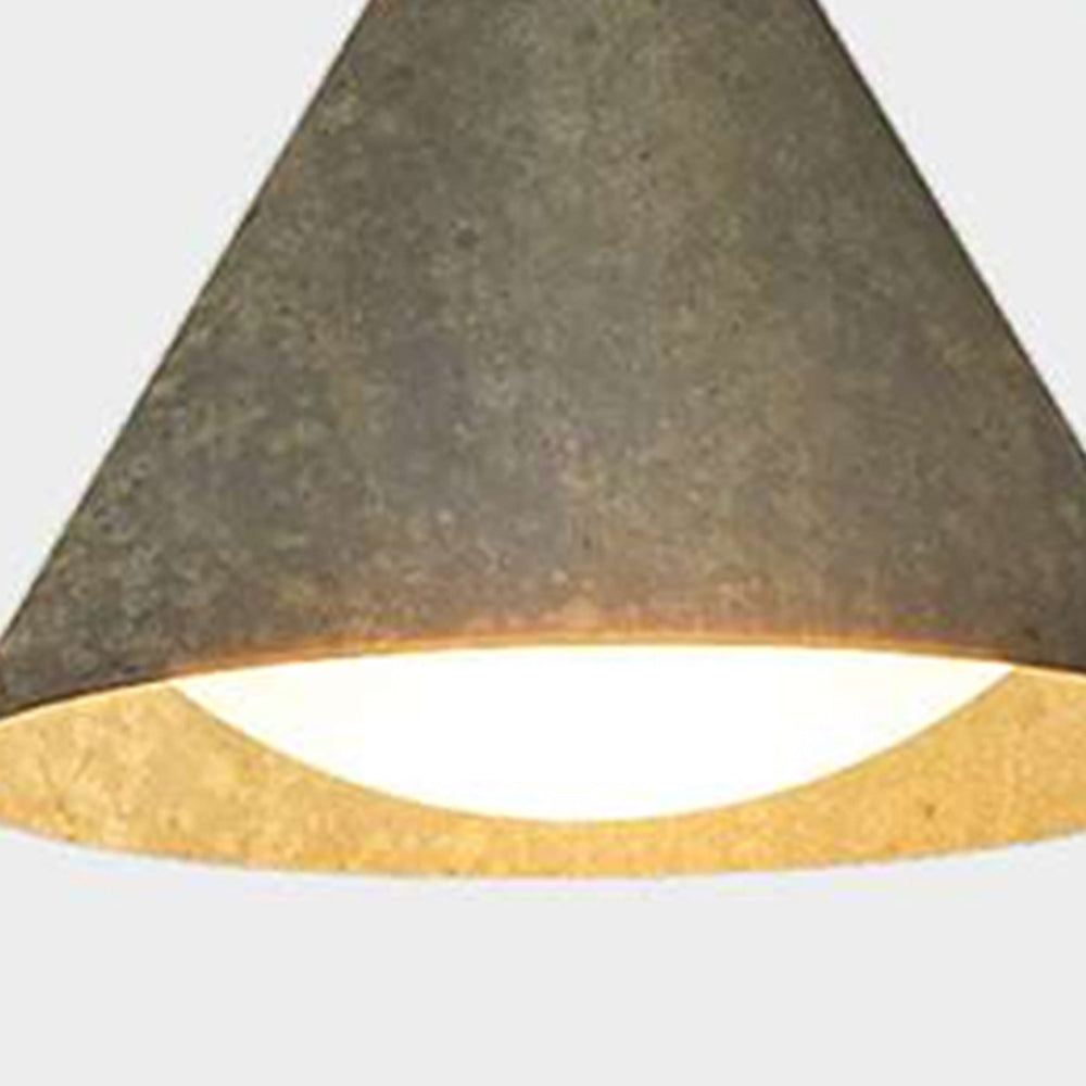 Modern Cone-Shaped Outdoor Wall Lamp – Waterproof, Black or Gold Finish