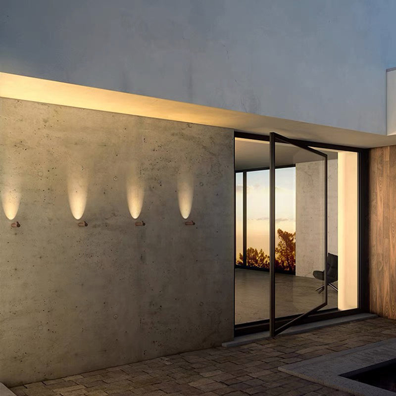 Modern Cylindrical LED Outdoor Wall Lamp – Waterproof, Black or White