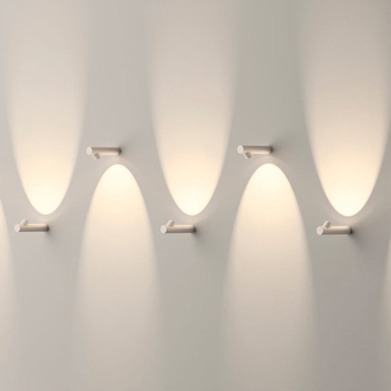 Modern Cylindrical LED Outdoor Wall Lamp – Waterproof, Black or White