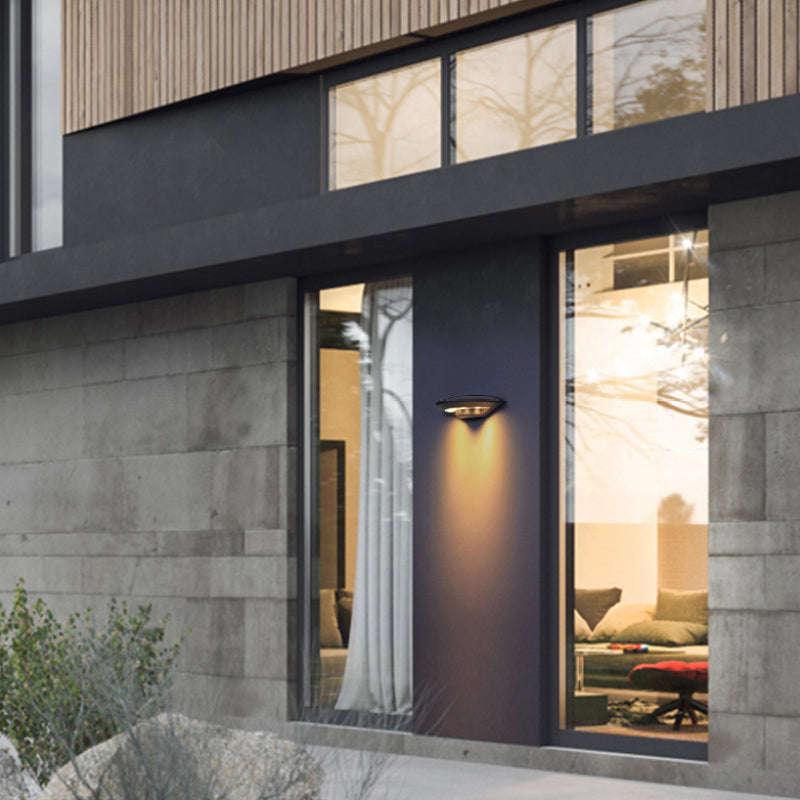 Modern Flying Saucer LED Outdoor Wall Lamp with Waterproof Design