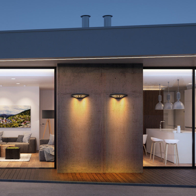 Modern Flying Saucer LED Outdoor Wall Lamp with Waterproof Design