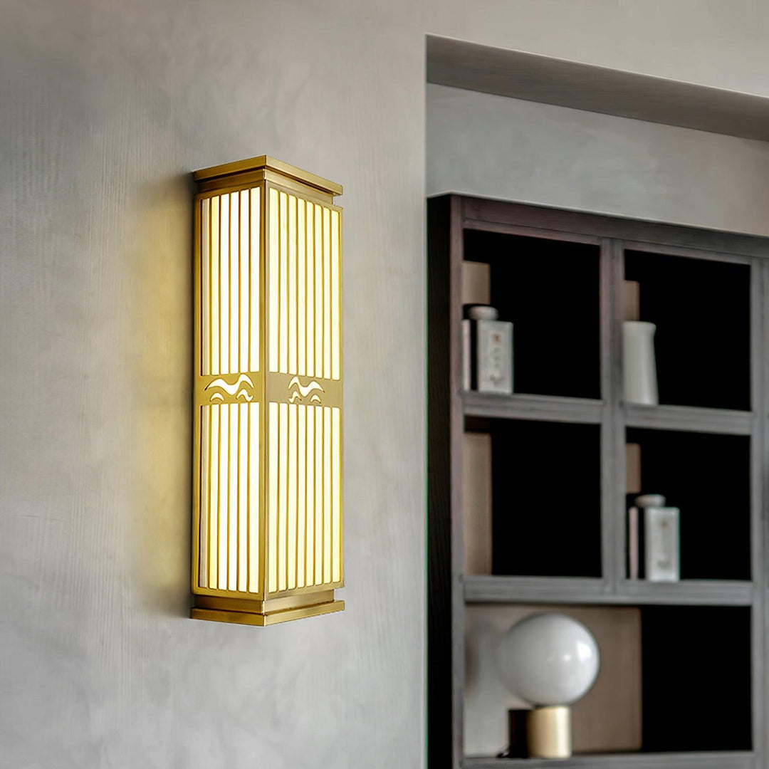 Modern Gold Outdoor Wall Lamp - Waterproof LED Wall Light