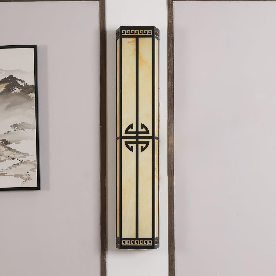 Modern Gold Outdoor Wall Light with Decorative Black Accents