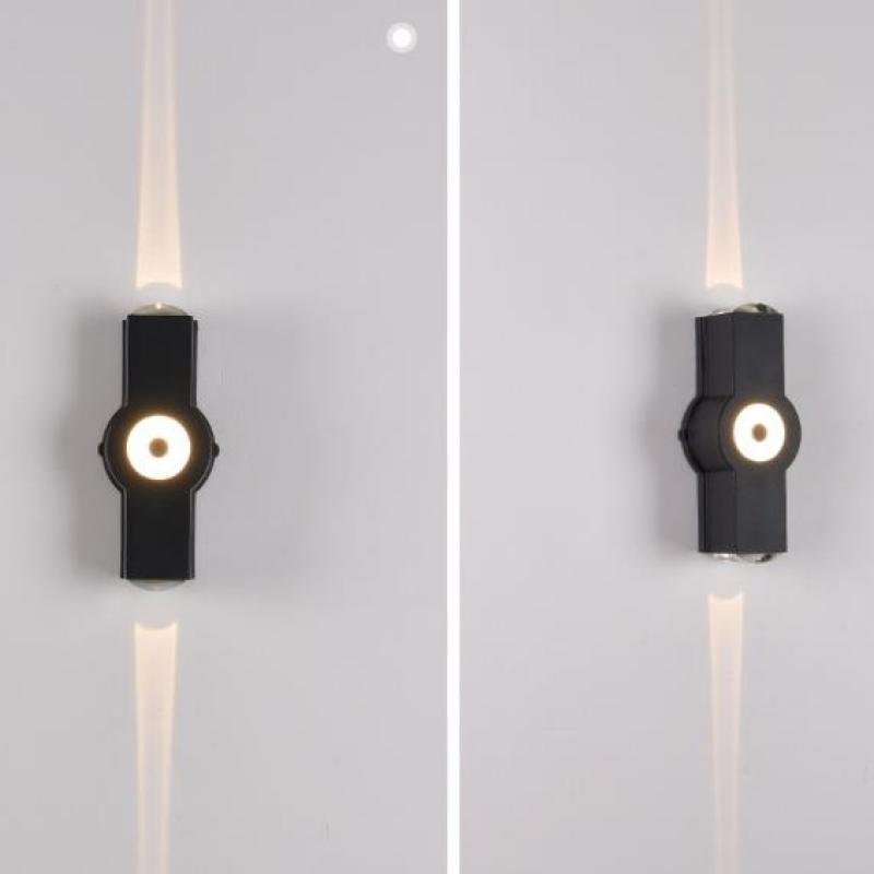 Modern Minimalist LED Cross Outdoor Wall Lamp - 2, 3, or 4-Light Options