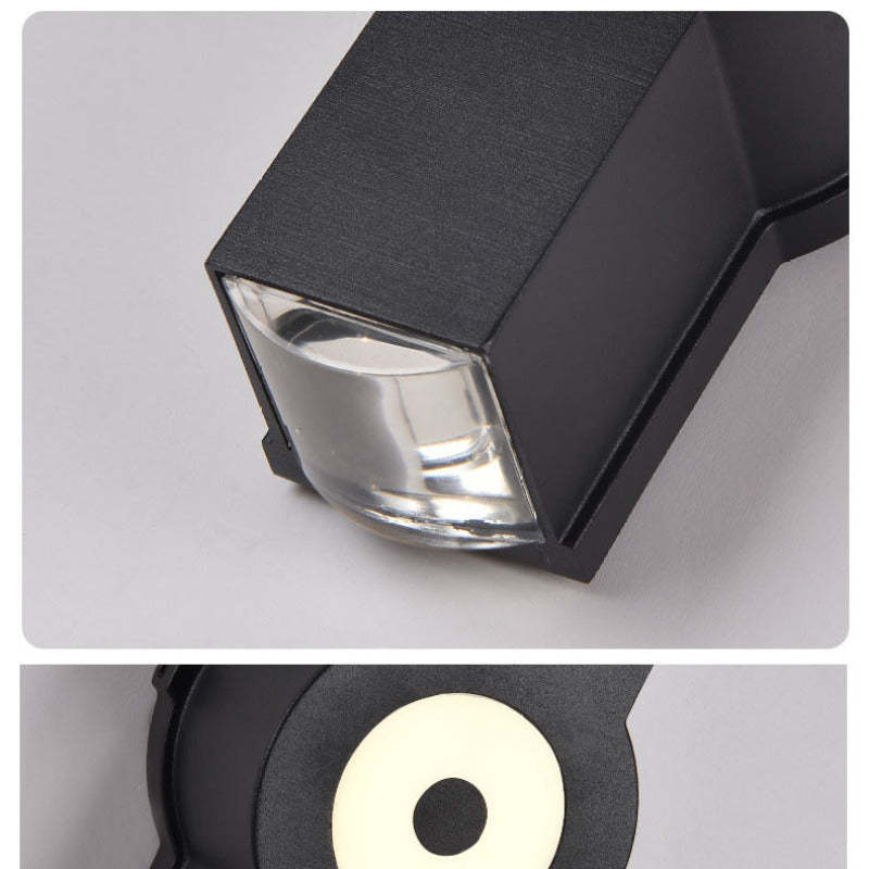 Modern Minimalist LED Cross Outdoor Wall Lamp - 2, 3, or 4-Light Options