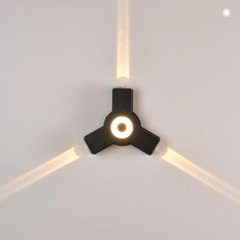 Modern Minimalist LED Cross Outdoor Wall Lamp - 2, 3, or 4-Light Options