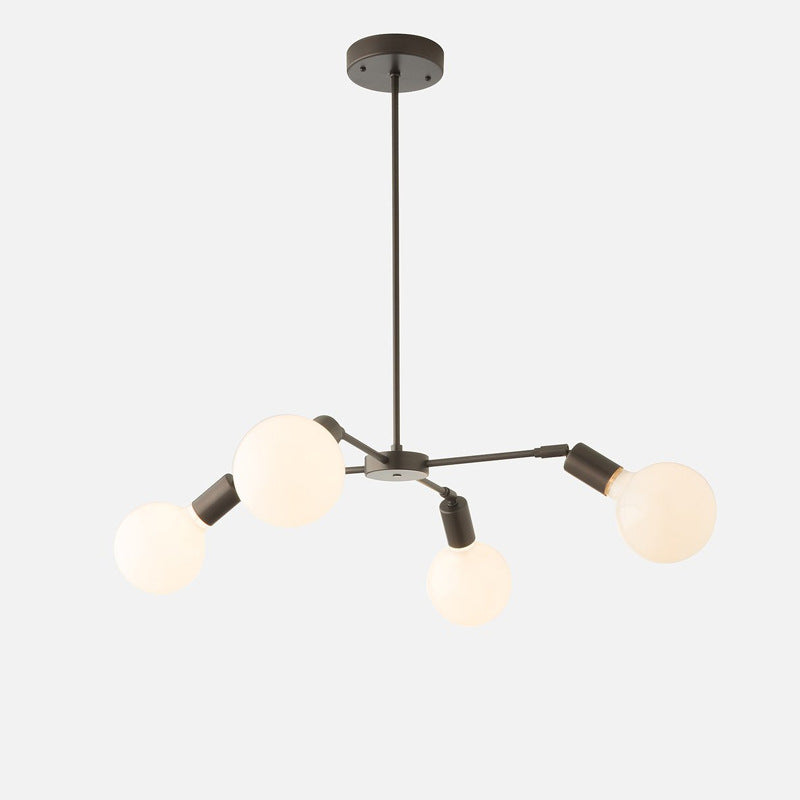 Mid-Century Modern Chandelier & Adjustable Arms