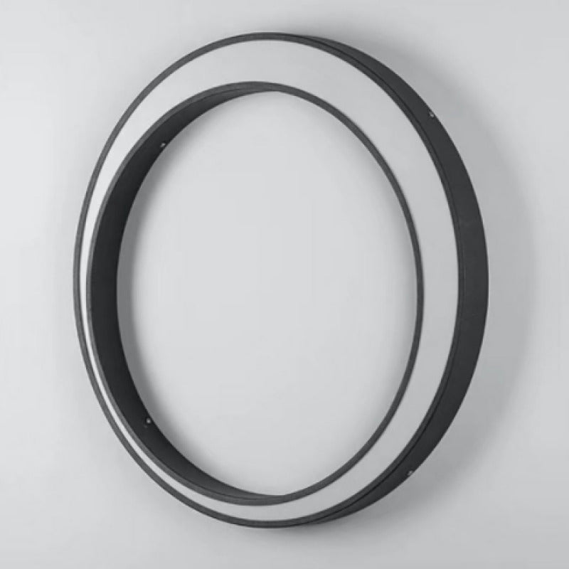 Modern Moon-Inspired Round LED Outdoor Wall Lamp – Waterproof and Sleek