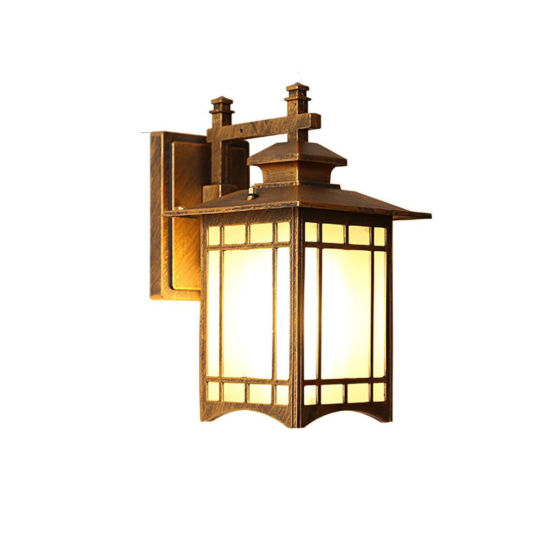 Outdoor Lantern Wall Light in Black or Bronze – Waterproof Exterior Lighting