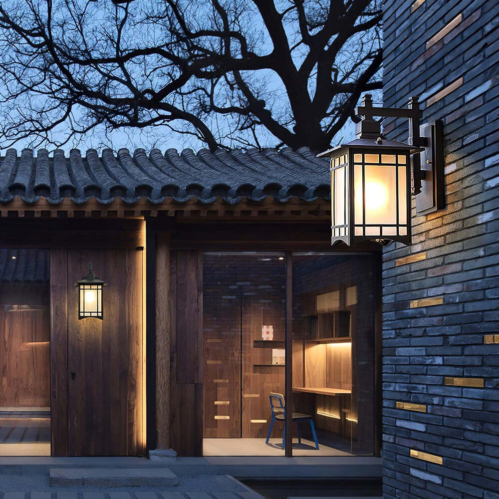 Outdoor Lantern Wall Light in Black or Bronze – Waterproof Exterior Lighting