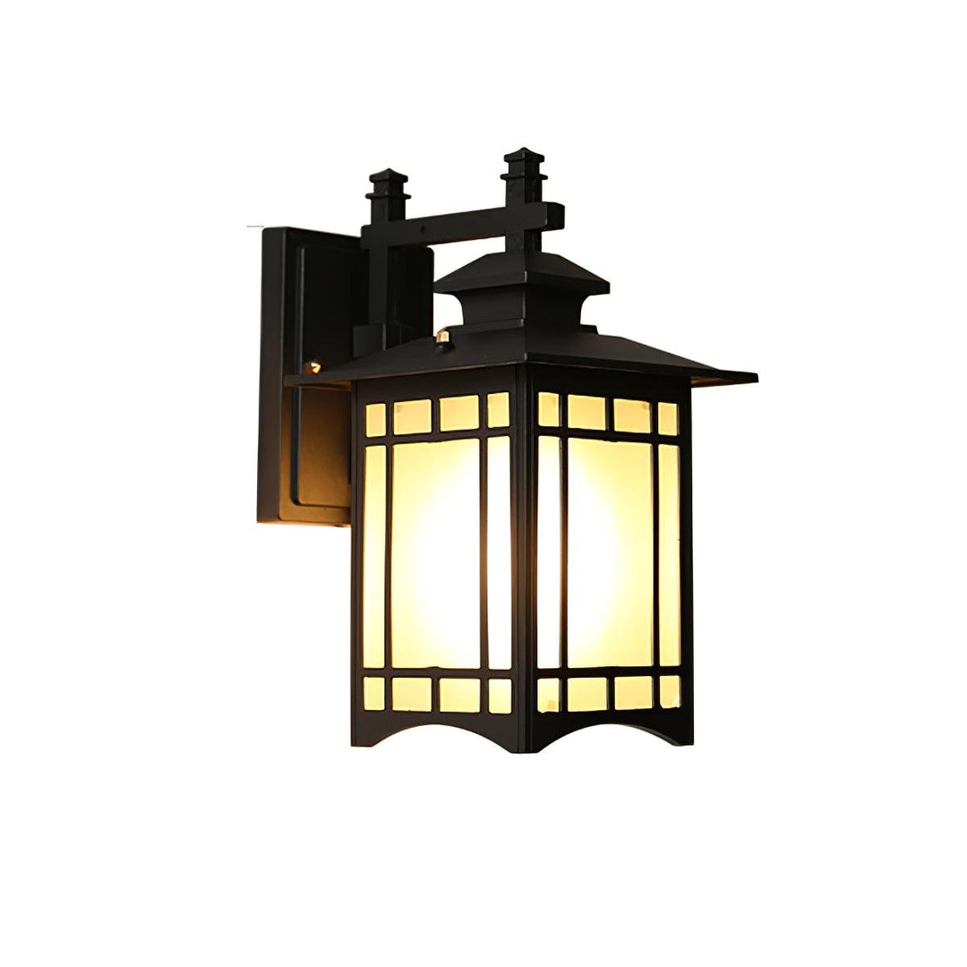 Outdoor Lantern Wall Light in Black or Bronze – Waterproof Exterior Lighting