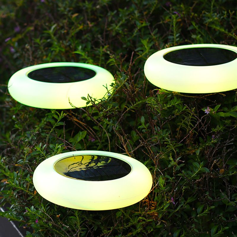 Modern Outdoor Solar Ground Light with Rock Shape Design
