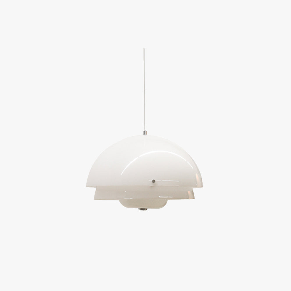 Modern Pendant Light with Double Dome Design