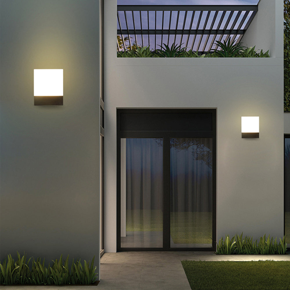 Modern Rectangular Outdoor Wall Lamp – Minimalist Waterproof Design