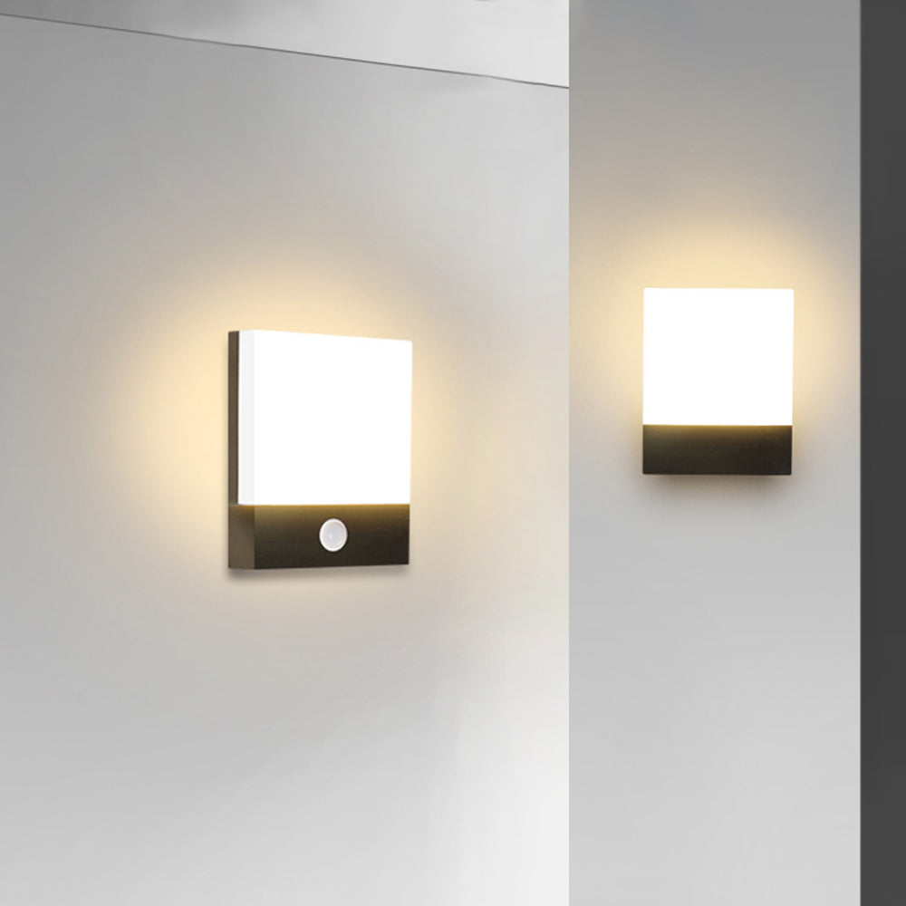 Modern Rectangular Outdoor Wall Lamp – Minimalist Waterproof Design