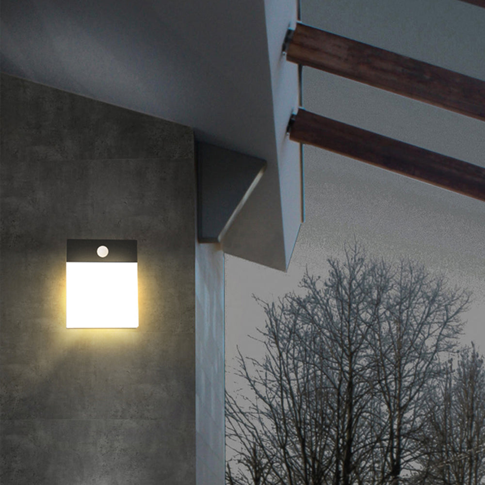 Modern Rectangular Outdoor Wall Lamp – Minimalist Waterproof Design
