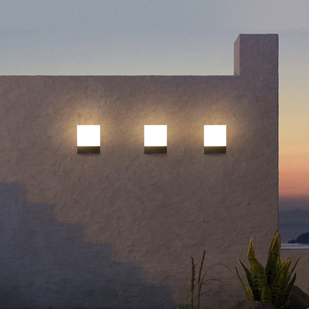 Modern Rectangular Outdoor Wall Lamp – Minimalist Waterproof Design