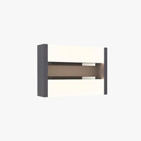 Modern Rotatable Rectangular Outdoor Wall Lamp with Adjustable LED Lighting