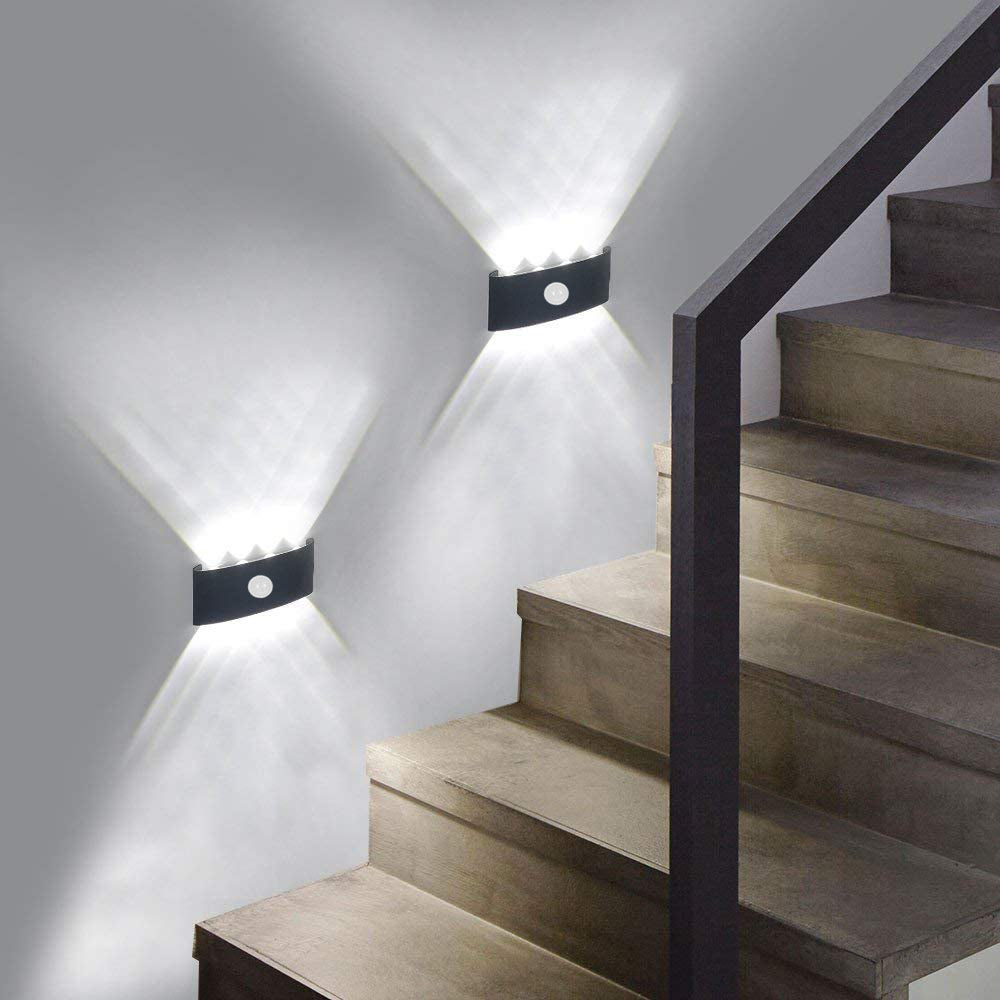 Modern Up and Down LED Wall Lamp – Waterproof Metal and Acrylic Design