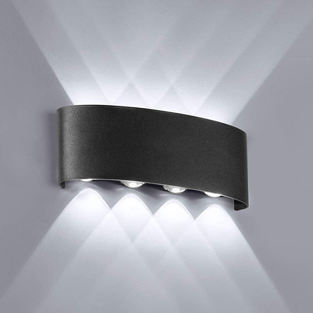 Modern Up and Down LED Wall Lamp – Waterproof Metal and Acrylic Design