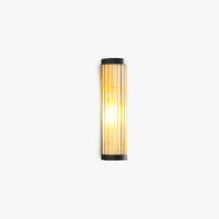 Semi-Cylindrical Modern Outdoor Wall Lamp with Glass and Metal