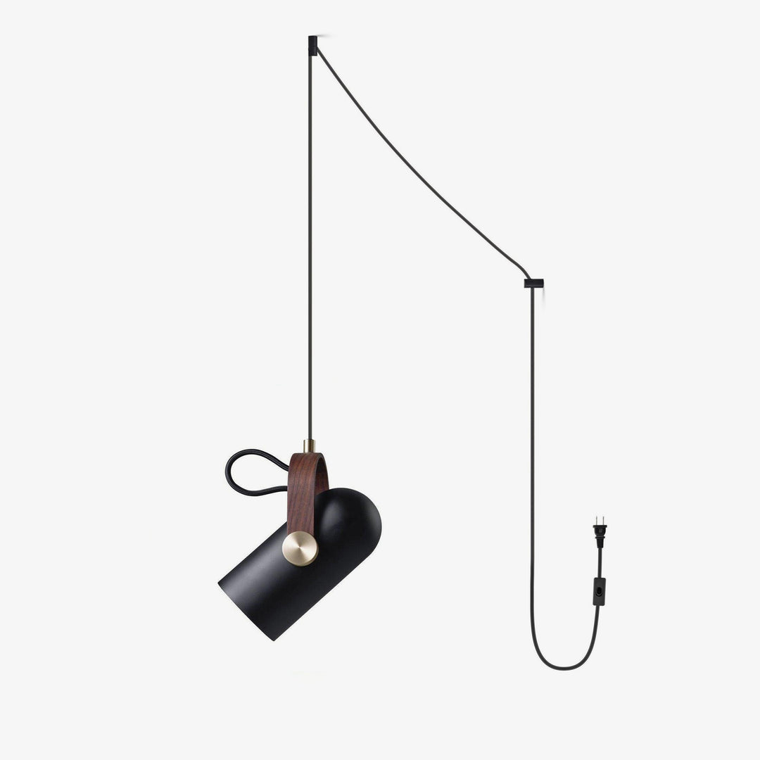 Sleek Mid-Century Pendant Light with Rotating Head
