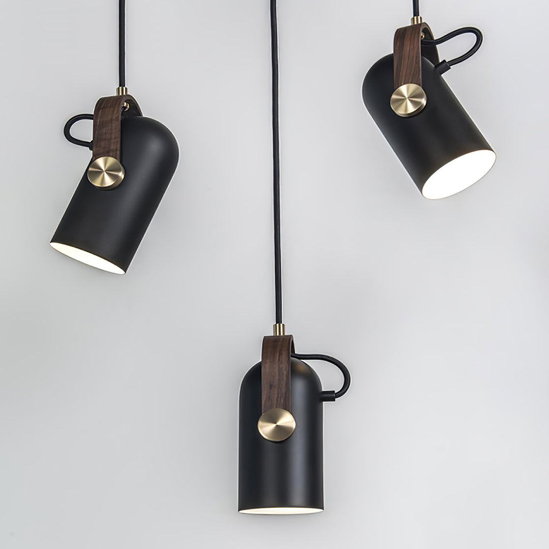 Sleek Mid-Century Pendant Light with Rotating Head