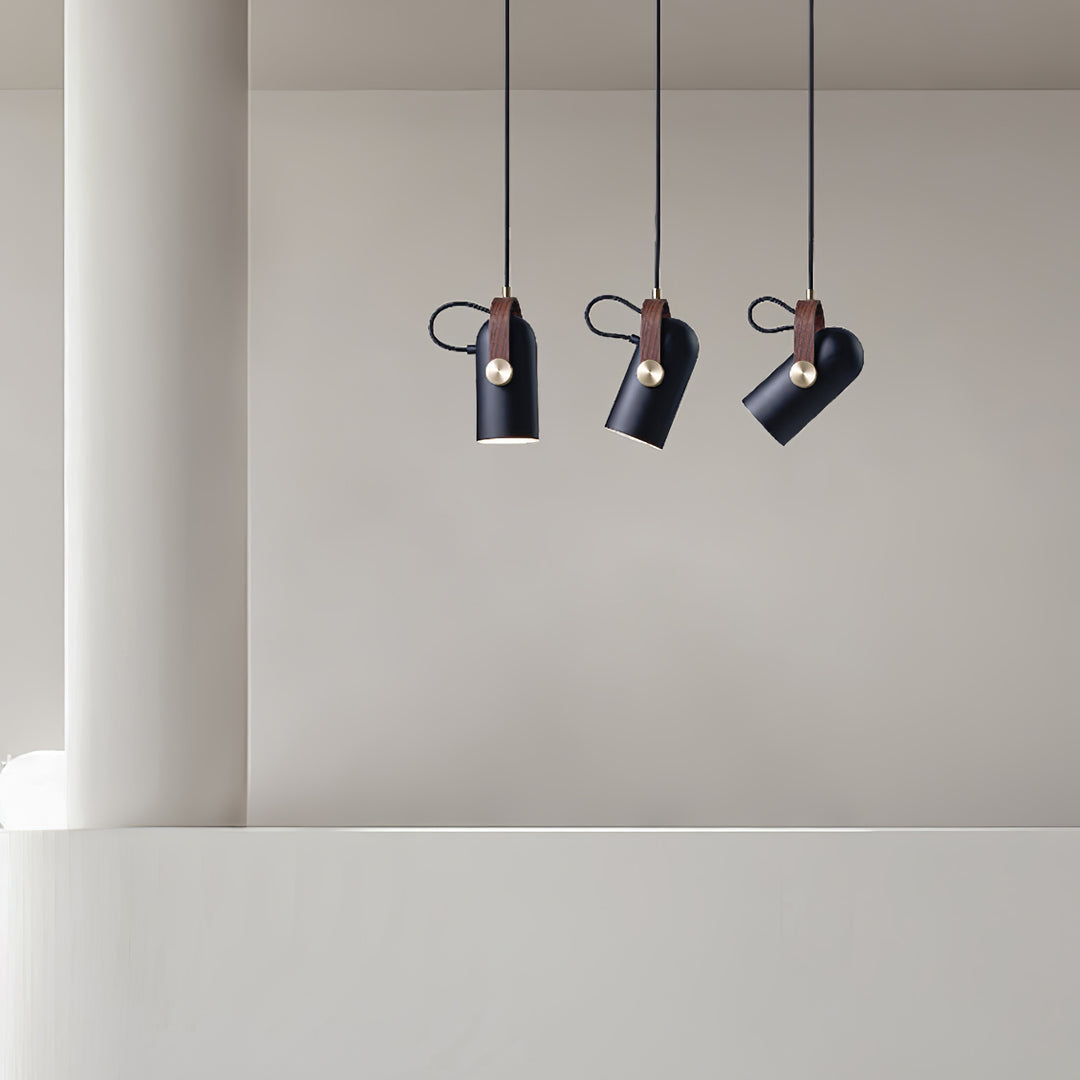 Sleek Mid-Century Pendant Light with Rotating Head