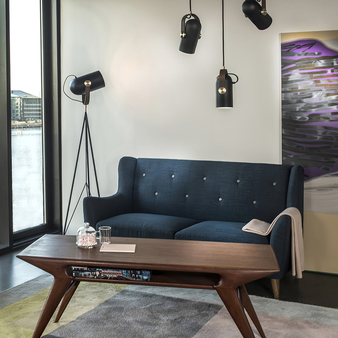 Sleek Mid-Century Pendant Light with Rotating Head